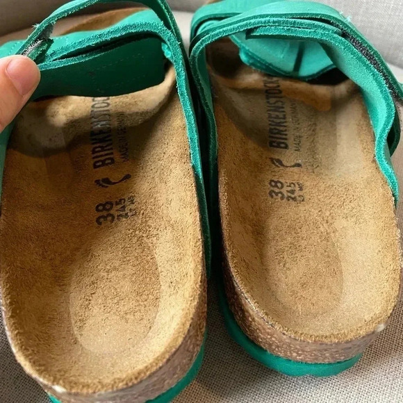 NWT Birkenstock Uji Nubuck-Suede Sandals Size 38 - Picture 7 of 12